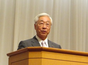 訪問団の一員、九州旅客鉄道石原進会長