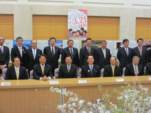 台湾訪問団と香川県担当者
