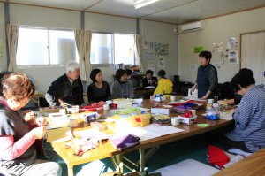 中華民國紅十字會與日本赤十字會人員一同訪視組合屋居民
