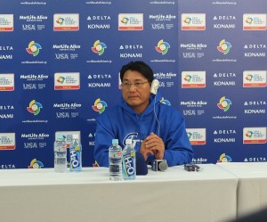 總教練謝長亨在記者會上表示,王建民可能是明天對日本的先發投手