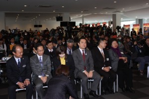 記者会見場の様子