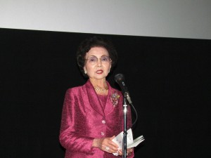 中琉協會副會長長濱文子致詞