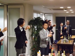森りょういち氏(福岡を代表して乾杯の挨拶)