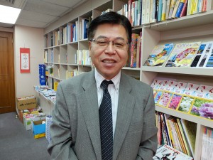 台湾日本人会・台北市日本工商会山本幸男総幹事。