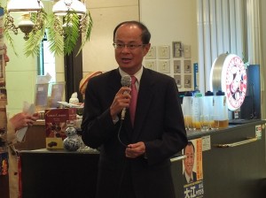 駐日代表沈斯淳致詞表示感謝羅副代表、王秘書與文秘書的協助