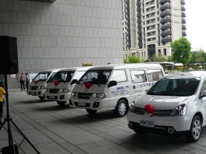 寄贈された福祉車両