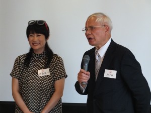 國建會日本聯誼會會長、日本關東崇正會會長周子秋,講述協助余貴美子拍攝尋根影片的過程