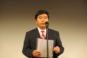 台北駐福岡経済文化弁事処の戎義俊処長