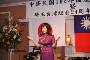 開会の挨拶を埼玉台湾総会の林月理会行った