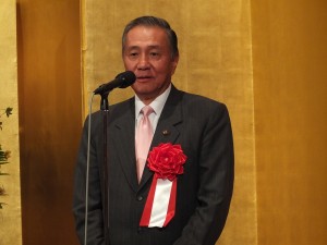 前駐日代表馮寄台亦上台祝賀東京媽祖廟落成