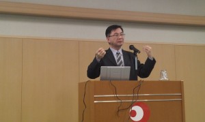 台北駐日經濟文化代表處教育組副組長林世英,應邀為留日大學教師聯誼會和中國語文學會演講