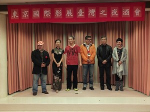 左起為此次有作品參加東京國際影展的導演,分別是導演林正盛、何文薰、黃宇哲、許肇任、陳玉勳和製片李烈
