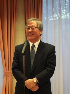 日本交流協會理事長今井正參加駐日代表處舉辦的新年祝賀會