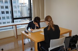 ビジネス日本語会話力の簡易測定の会場