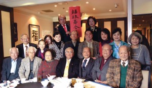 日本臺灣福祿壽會舉行新年懇親會,當日出席來賓及會員合照