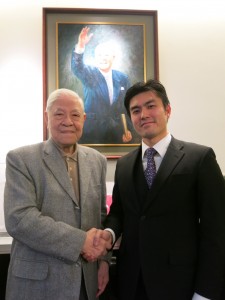 安西直紀氏は台湾訪問中に李登輝氏とも単独会見を行った