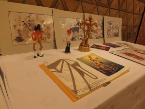 會場展示代表新竹縣的文創作品