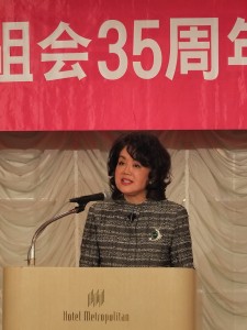 日本媽祖會會長曾鳳蘭表示希望日後媽祖會可以成為國際性的社團