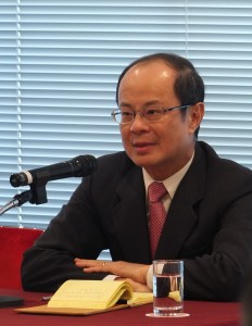 駐日代表沈斯淳對學生占據立院一事表示,相信台灣有足夠的智慧可以理性處理
