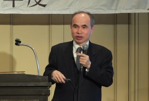 駐日代表處副代表余吉政呼籲在場日商能循與台企業合作的模式,攜手進軍第三地市場
