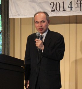 台北駐日経済文化代表処副代表・余吉政氏はセミナーで「台日経済交流及び産業連携の展望」について話した