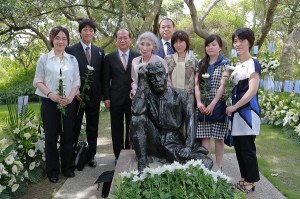 八田與一的遺族專程到台灣參與追思會(照片提供:台南市政府)