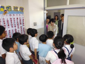 黃碧端也特別與學生進行互動