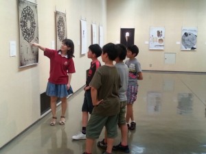 子供たちも来場した