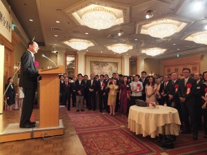 現場有超過500位台日人士出席由駐日代表處和故宮舉辦的感謝酒會