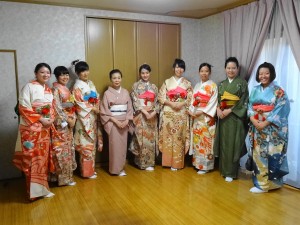 浜田老師精心幫同學們化身和服美人