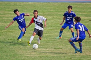 台中市FCと琉球代表の試合の様子(写真提供:PdH株式会社)