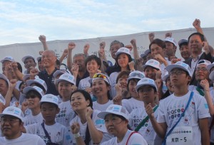 謝依旻さんが「未来への道1000キロ縦断リレー」に参加