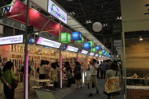台湾のランタンフェスティバルがイメージされたブース