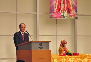 駐日代表沈斯淳出席致詞感謝東京媽祖廟為僑界的付出