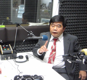 台北駐福岡経済文化弁事処の戎義俊処長が、福岡のラジオ番組にゲスト出演