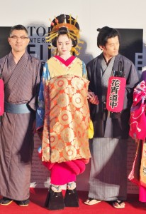 安達祐實以花魁造型參加星光大道