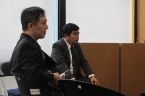 会見には台北駐福岡経済文化弁事処の戎義俊処長も出席