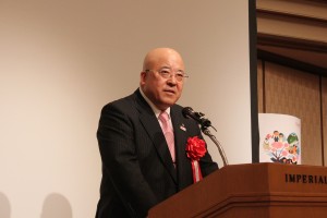 急所駆け付けた日本旅行業協会代表理事会長・田川博己氏