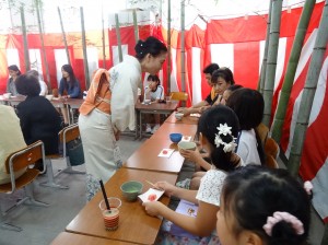 茶道體驗教室 濱田老師與同學們交流