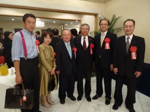 蔡處長與京都當地政要合影