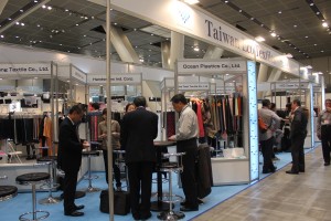 JFW Japan Creation(繊維総合見本市)に出展した「Taiwan Eco Textiles」ブース