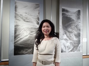 水墨畫家若岱與她的作品『白線系列』