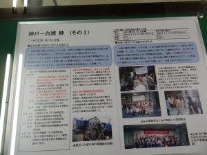 特展資料之一  介紹神戶與台灣在阪神大地震後因互助加深了雙方的連繫