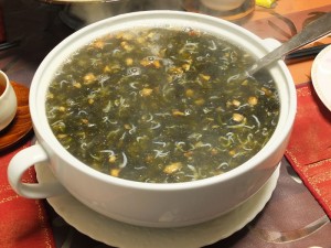 紫菜吻仔魚湯（岩海苔とシラスのスープ）
