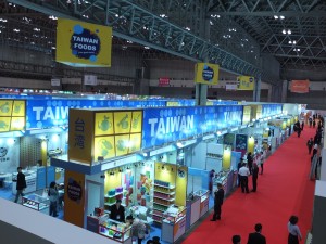 台湾パビリオンには過去最多の１１０社が出展した