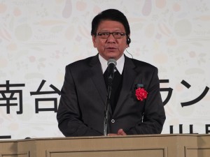 南台湾農産品の品質の良さを語った屏東の潘県長