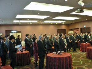 現場聚集台沖政經人士和旅沖僑領,進行交流