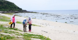 台湾の海岸も散策した