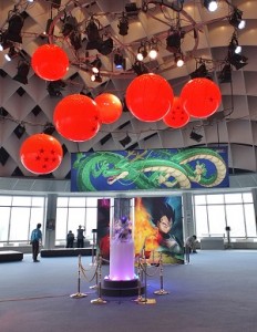 配合最新的《七龍珠》電影版上映，富士電視台的球體展覽室內也有七龍珠主題展示