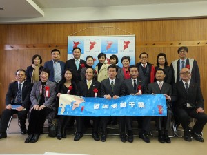 台湾立法院の王金平院長は立法院の委員１４人及び関係者総勢約３０人の訪日団を結成し訪日した